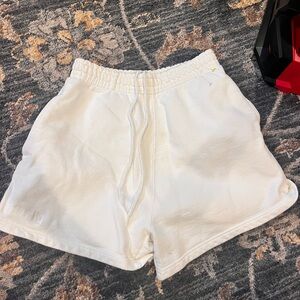 Levi and Strauss co Women's High Waist vintage White sweat Shorts